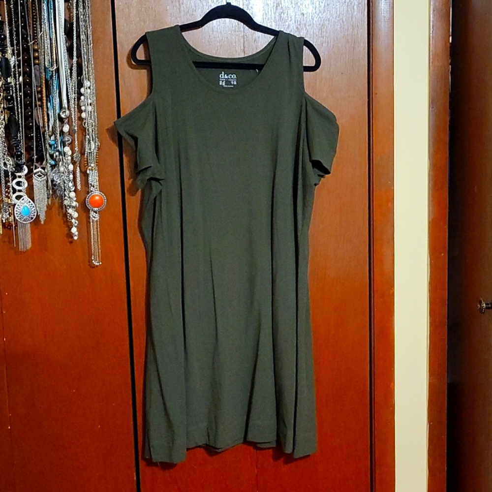 Cold shoulder dress